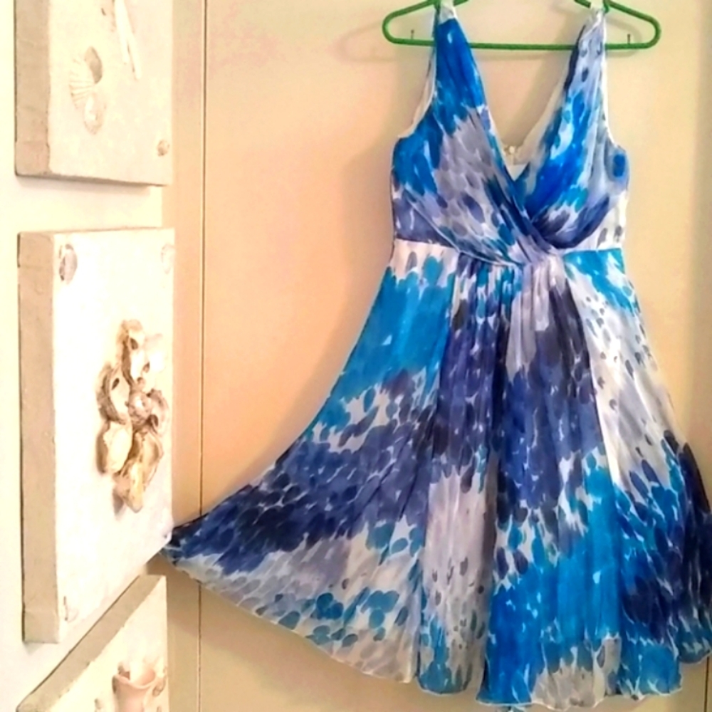 LUCY PARIS Silk Dress   Sz M Petite